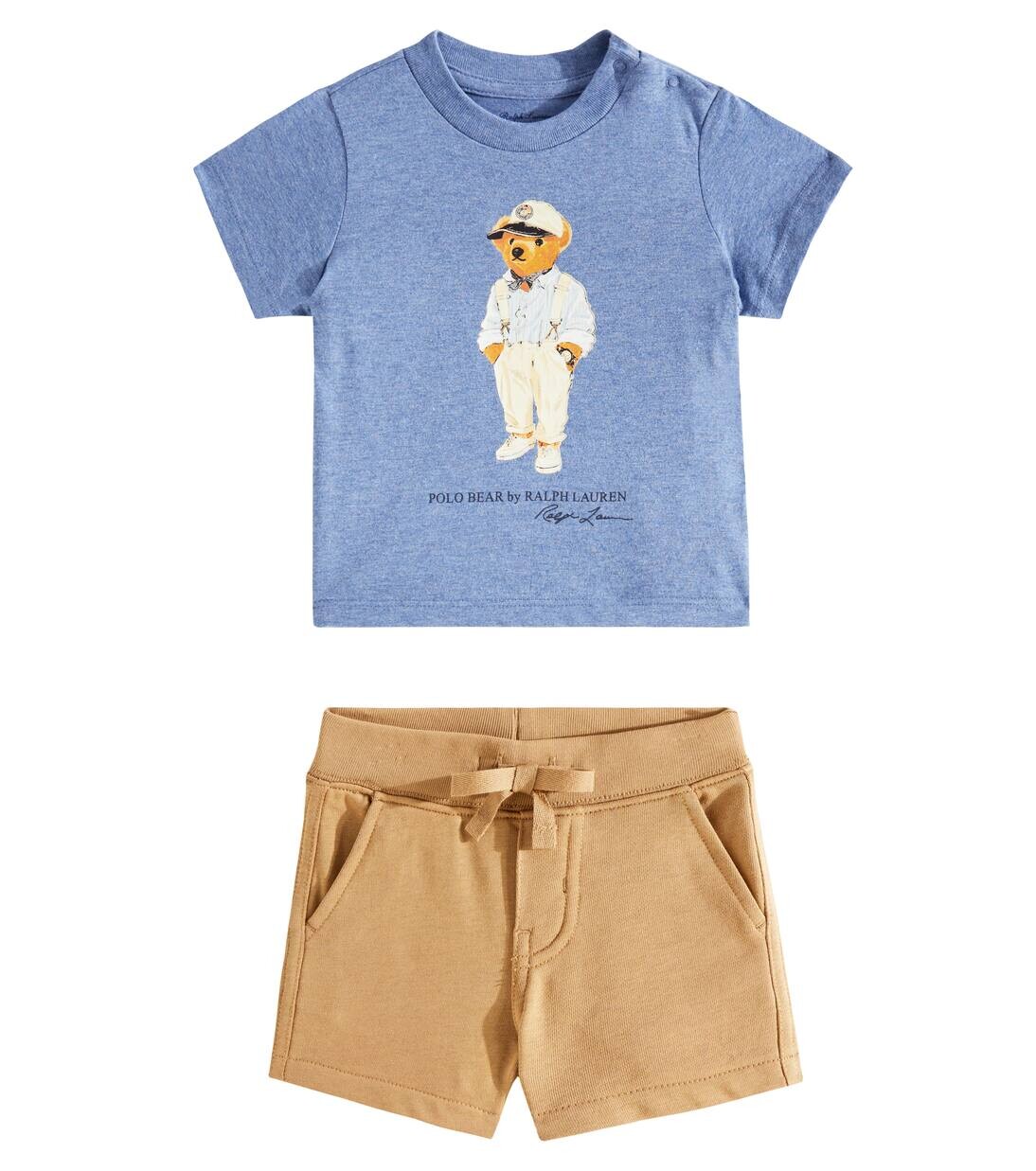 Комплект из футболки и шорт Baby Polo Bear Polo Ralph Lauren Kids, цвет lattice blue
Комплект из футболки и шорт Baby Polo Bear Polo Ralph Lauren Kids, цвет lattice blue