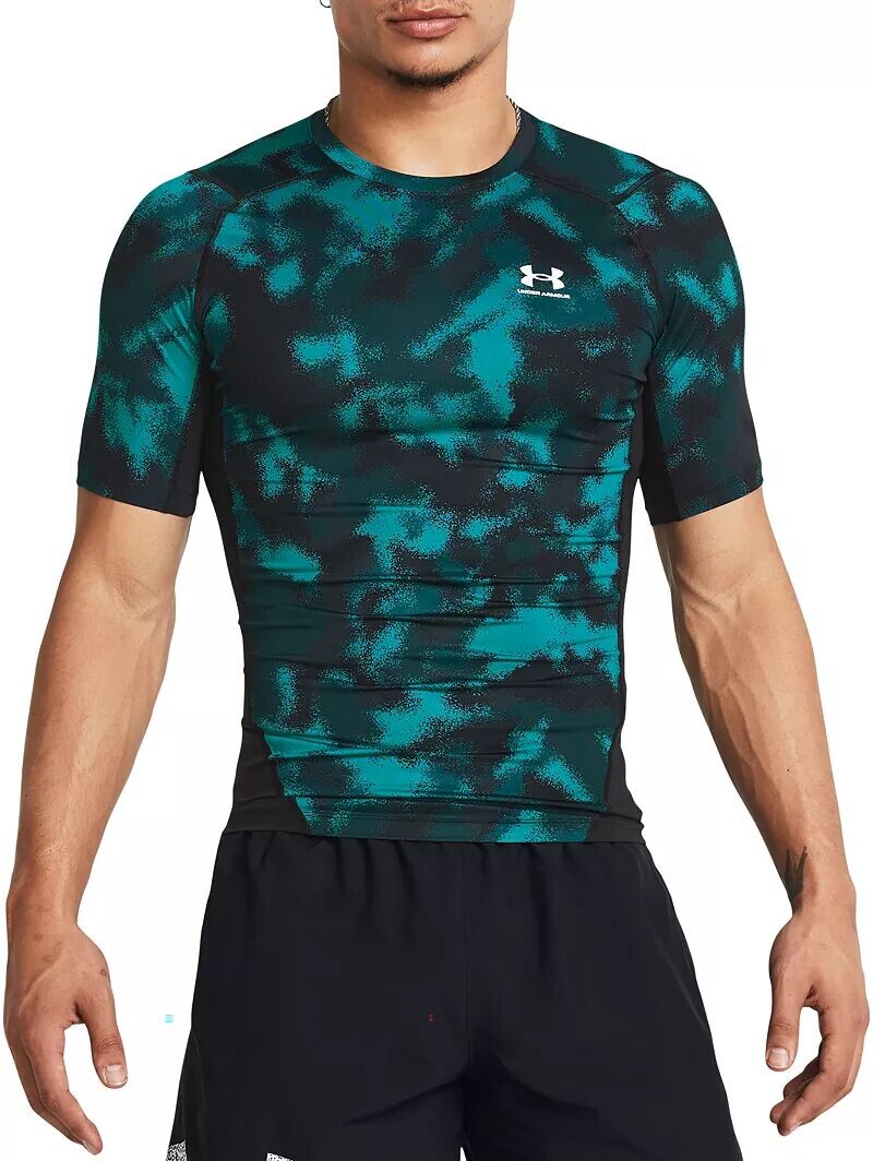 Мужская рубашка с коротким рукавом с принтом Under Armour HeatGear Armor, бирюзовый
Мужская рубашка с коротким рукавом с принтом Under Armour HeatGear Armor, бирюзовый