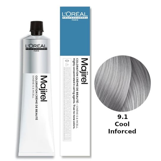 Стойкая краска для волос Охлаждающий цвет - цвет 9.1, 50 мл Loreal Majirel Cool Inforced, L'Oréal Professionnel
Стойкая краска для волос Охлаждающий цвет - цвет 9.1, 50 мл Loreal Majirel Cool Inforced, L'Oréal Professionnel