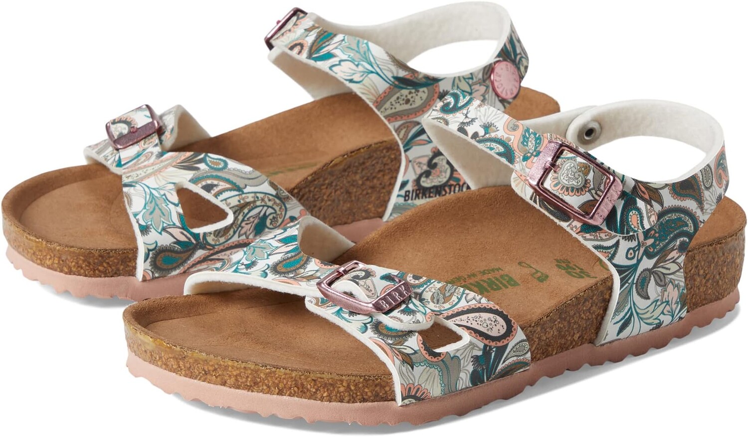 Сандалии на плоской подошве Rio Vegan Birkenstock, цвет Paisley Light Rose Birko-Flor
Сандалии на плоской подошве Rio Vegan Birkenstock, цвет Paisley Light Rose Birko-Flor