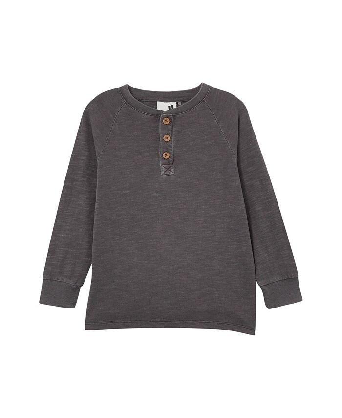 Футболка Henley с длинными рукавами Hayden для мальчиков для малышей COTTON ON, серый
Футболка Henley с длинными рукавами Hayden для мальчиков для малышей COTTON ON, серый