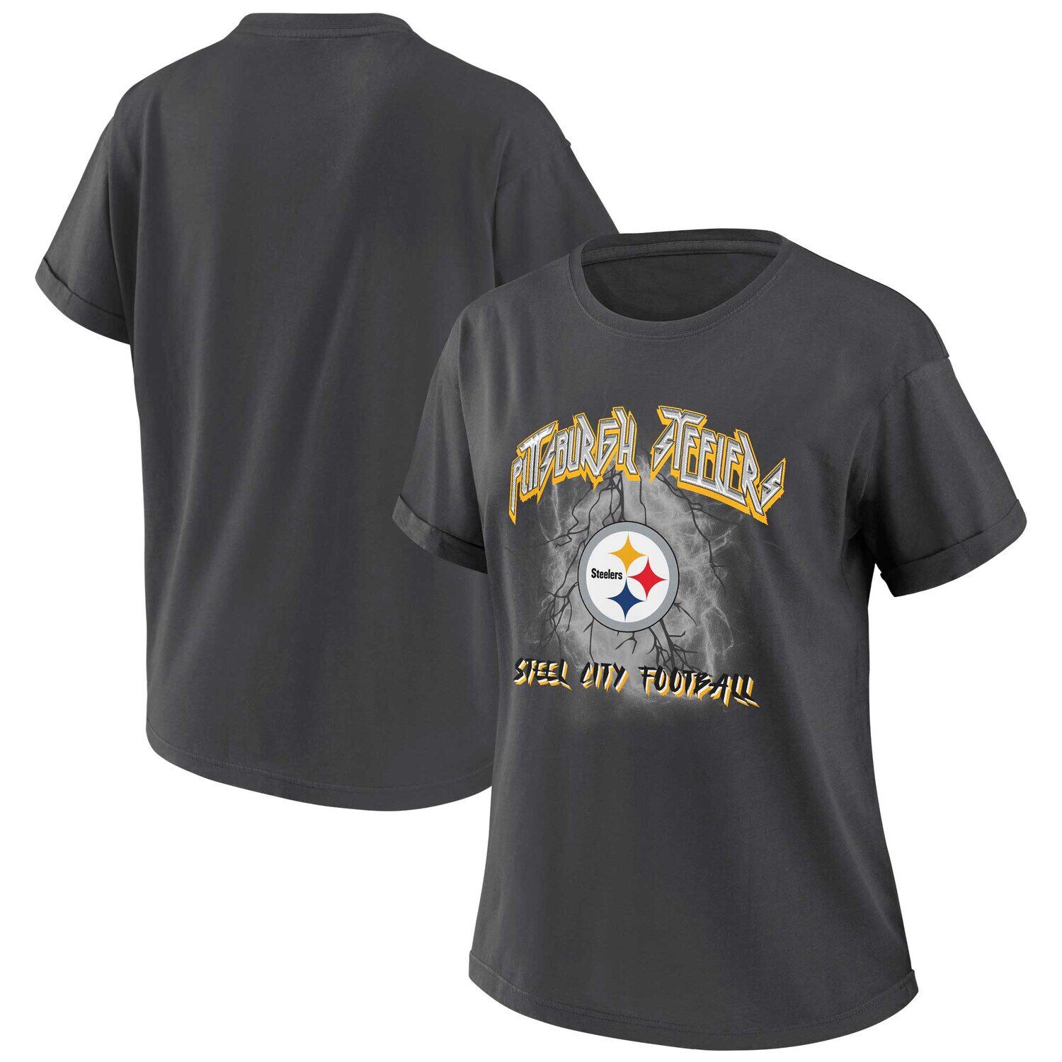 Женская одежда Erin Andrews Темно-серая футболка-бойфренд Pittsburgh Steelers, Серый
Женская одежда Erin Andrews Темно-серая футболка-бойфренд Pittsburgh Steelers, Серый