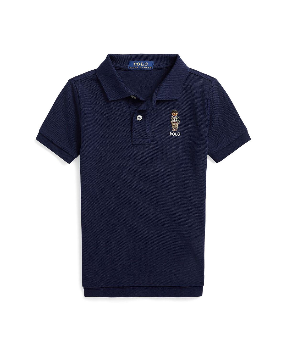 Рубашка-поло из хлопковой сетки с медведем для маленьких мальчиков Polo Ralph Lauren
Рубашка-поло из хлопковой сетки с медведем для маленьких мальчиков Polo Ralph Lauren