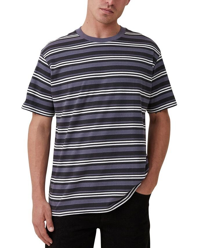 Мужская футболка свободного кроя в полоску COTTON ON, цвет Washed Black Triple Stripe
Мужская футболка свободного кроя в полоску COTTON ON, цвет Washed Black Triple Stripe