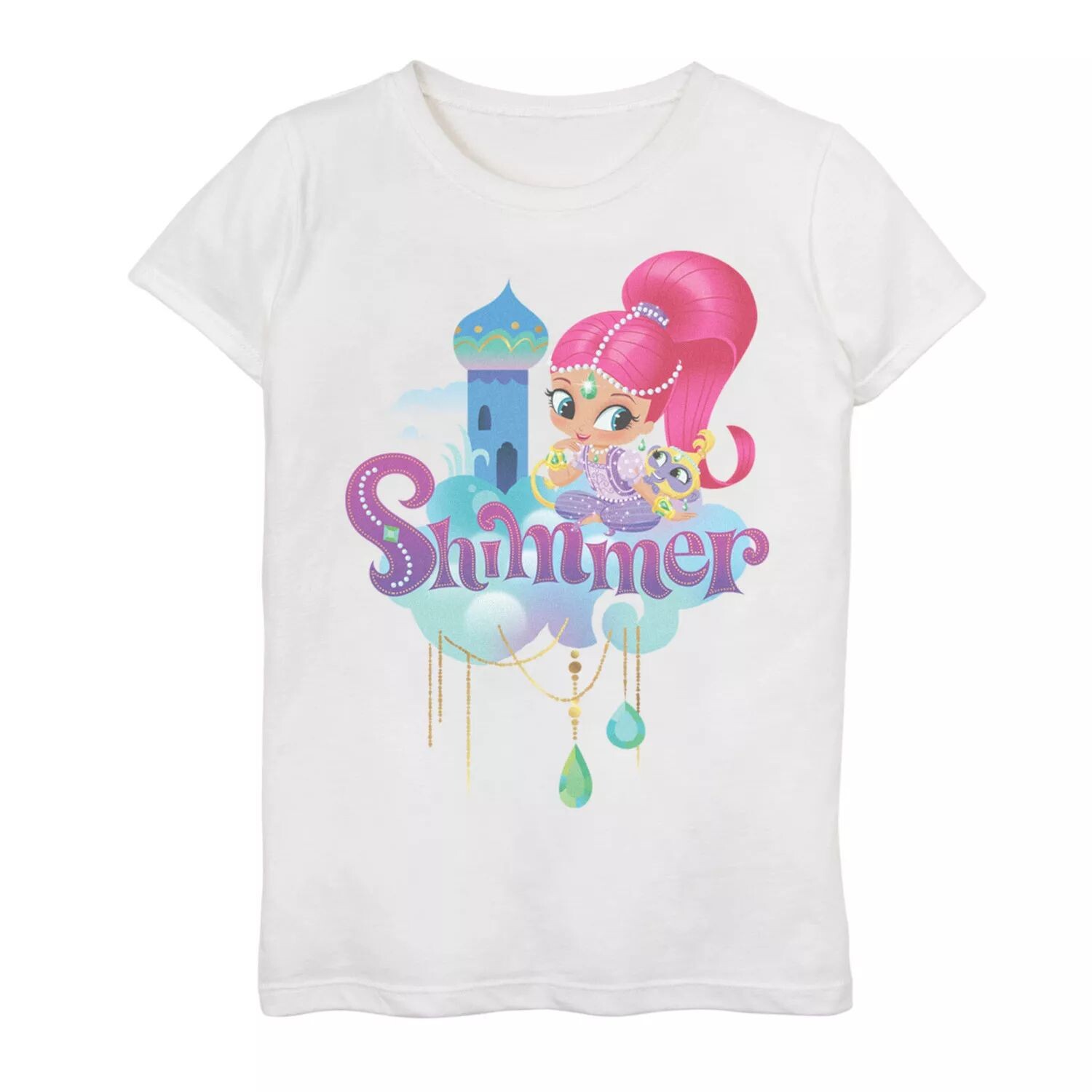 Футболка с блестящим портретным рисунком Nickelodeon Shimmer & Shine Shimmer для девочек 7–16 лет Nickelodeon
Футболка с блестящим портретным рисунком Nickelodeon Shimmer & Shine Shimmer для девочек 7–16 лет Nickelodeon