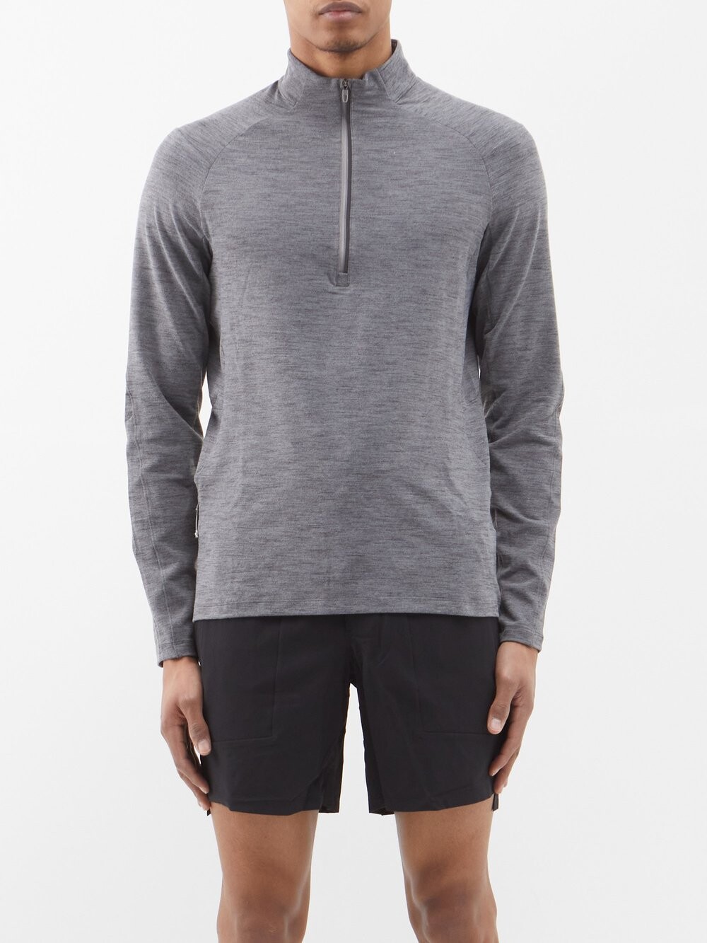 Топ с застежкой-молнией на половину длины из переработанного нейлона surge Lululemon, серый
Топ с застежкой-молнией на половину длины из переработанного нейлона surge Lululemon, серый