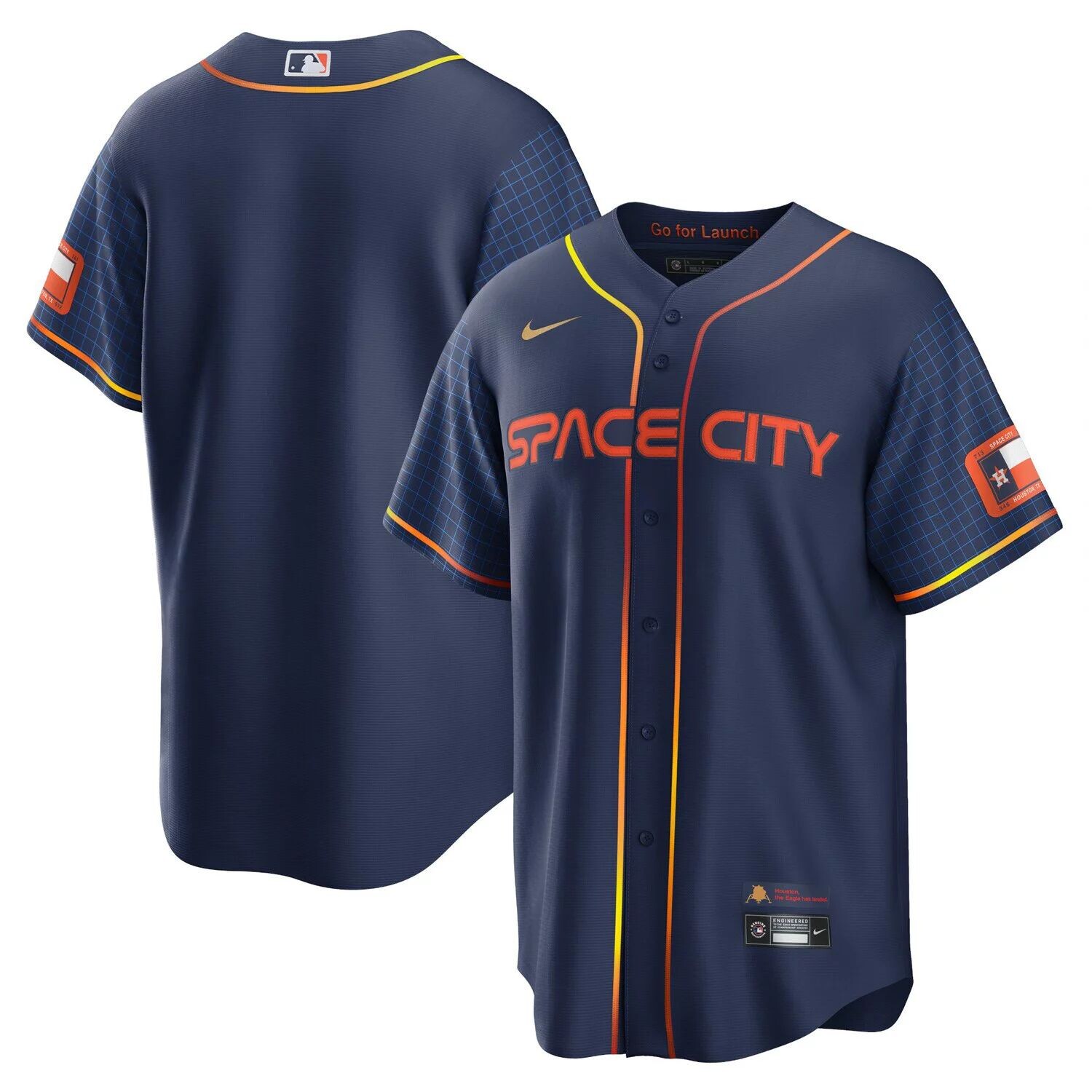 Мужская темно-синяя футболка Houston Astros 2022 City Connect Replica Джерси Nike, Синий
Мужская темно-синяя футболка Houston Astros 2022 City Connect Replica Джерси Nike, Синий