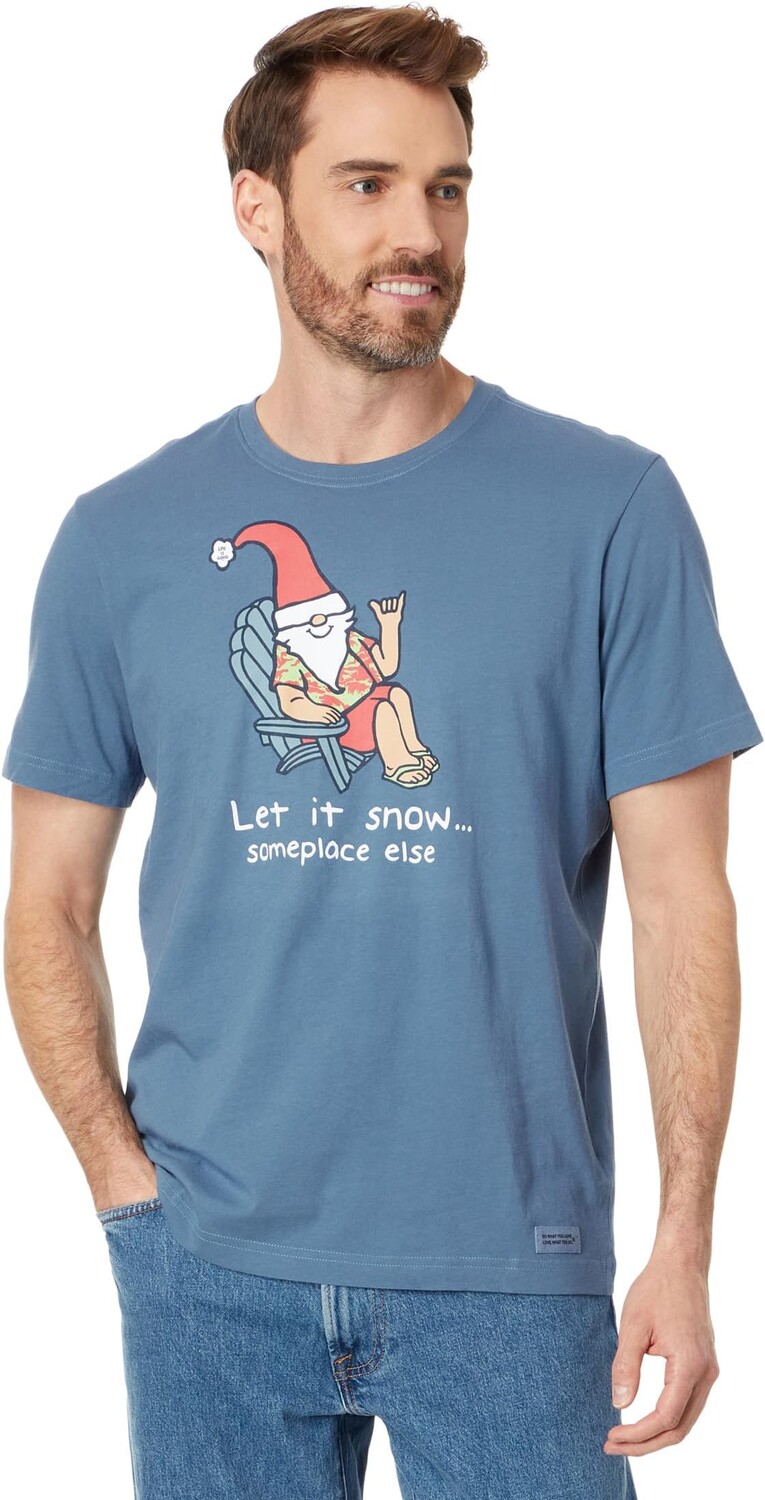 Зеленая рождественская футболка Gnome Crusher с короткими рукавами Life is Good, цвет Vintage Blue, Зеленый
Зеленая рождественская футболка Gnome Crusher с короткими рукавами Life is Good, цвет Vintage Blue, Зеленый
