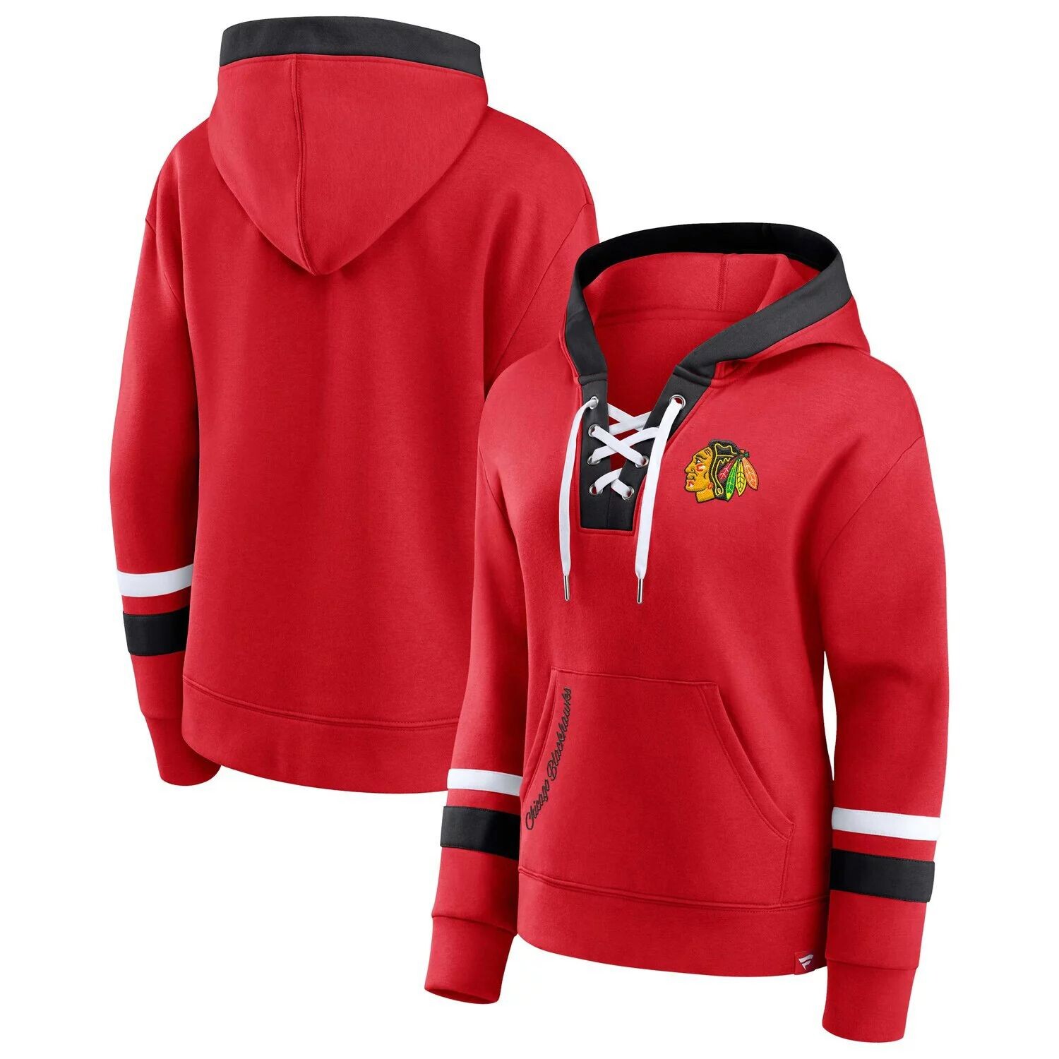 Женский эксклюзивный красный пуловер с капюшоном на шнуровке Fanatics Chicago Blackhawks Bombastic Fanatics
Женский эксклюзивный красный пуловер с капюшоном на шнуровке Fanatics Chicago Blackhawks Bombastic Fanatics