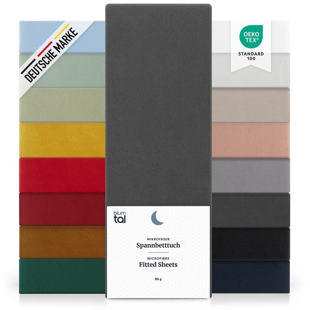 Простыня из микрофибры Blumtal Basics 180х200см - простыня, сертификат Oeko-Tex, высота матраса до 25см, антрацит
Простыня из микрофибры Blumtal Basics 180х200см - простыня, сертификат Oeko-Tex, высота матраса до 25см, антрацит