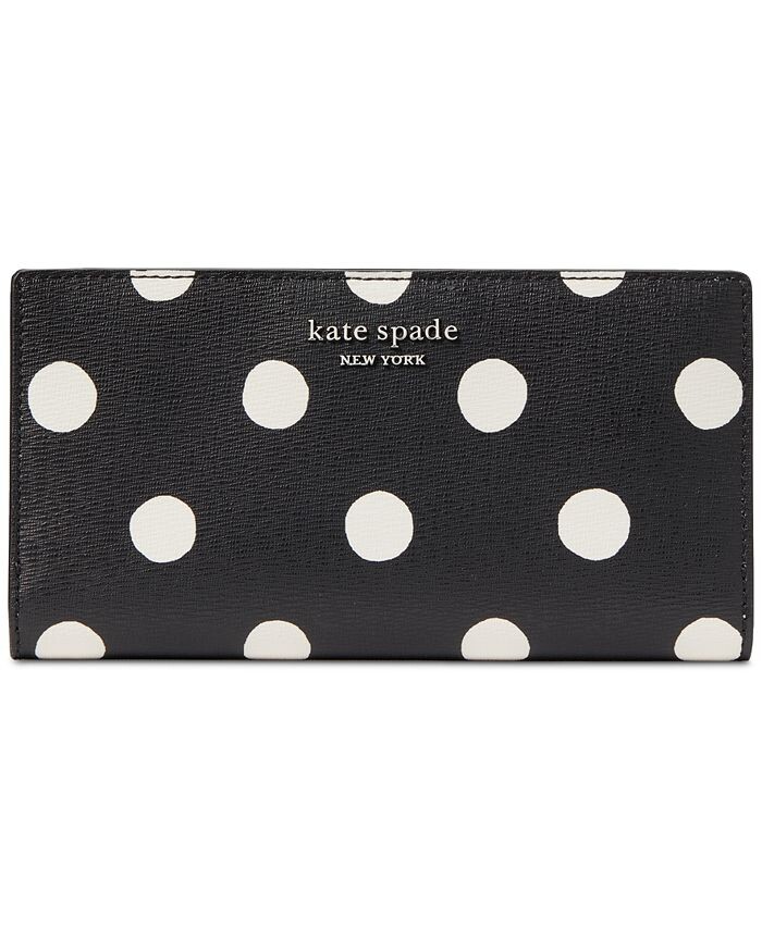 Тонкий двойной кошелек Morgan Sunshine из ПВХ с принтом в горошек kate spade new york, черный
Тонкий двойной кошелек Morgan Sunshine из ПВХ с принтом в горошек kate spade new york, черный