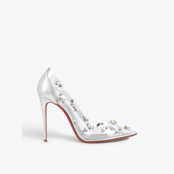 Туфли Degraqueen 100 на каблуке из кожи и ПВХ, украшенные кристаллами Christian Louboutin, серебряный
Туфли Degraqueen 100 на каблуке из кожи и ПВХ, украшенные кристаллами Christian Louboutin, серебряный