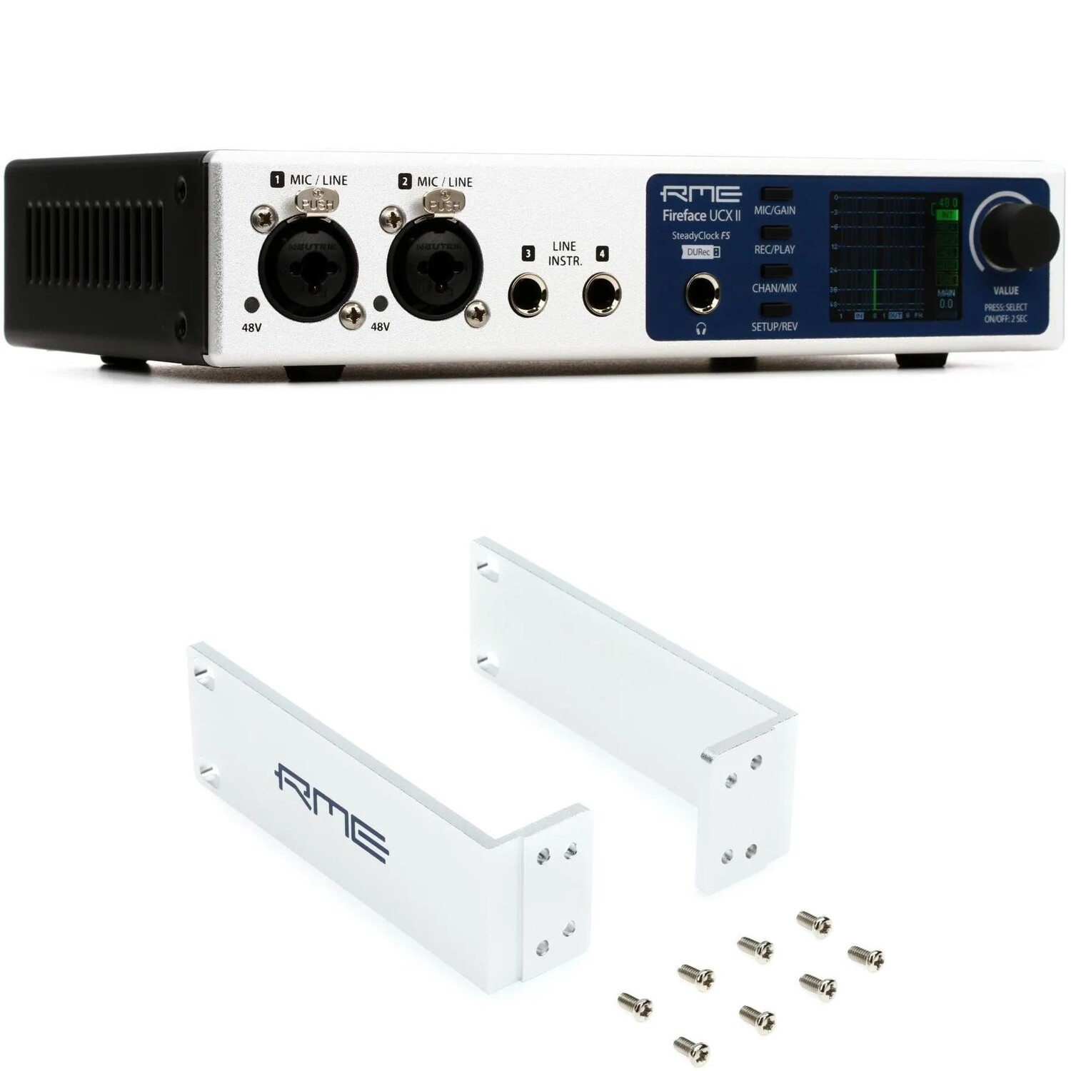 RME Fireface UCX II 40-канальный USB-интерфейс и комплект для монтажа в стойку
RME Fireface UCX II 40-канальный USB-интерфейс и комплект для монтажа в стойку