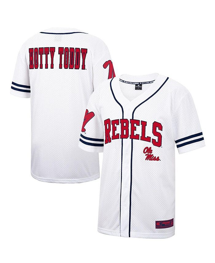 Мужская бело-темно-синяя бейсбольная майка Ole Miss Rebels Free Spirited Colosseum, цвет White, Navy
Мужская бело-темно-синяя бейсбольная майка Ole Miss Rebels Free Spirited Colosseum, цвет White, Navy