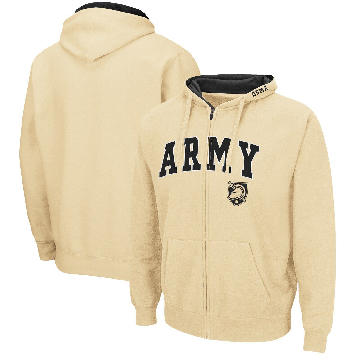 Мужская толстовка с молнией во всю длину Colosseum Gold Army Black Knights Arch & Logo 3.0
Мужская толстовка с молнией во всю длину Colosseum Gold Army Black Knights Arch & Logo 3.0