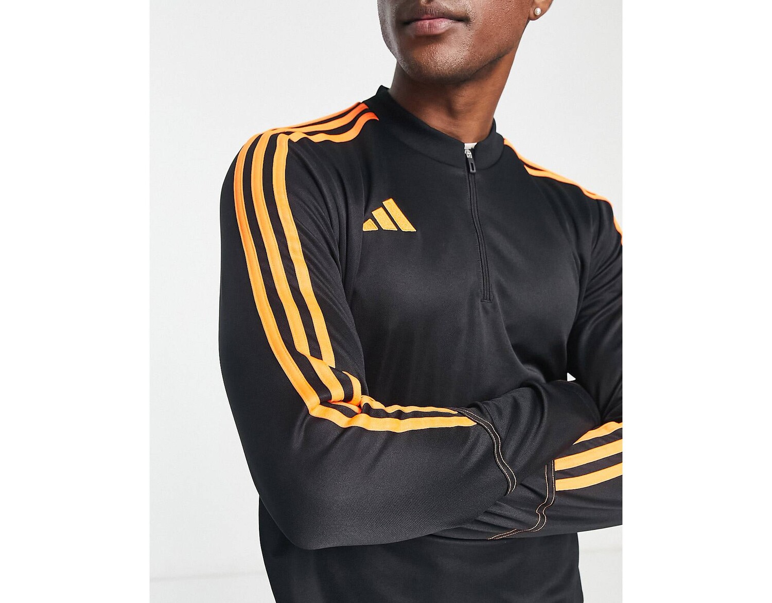 Черно-оранжевая толстовка на молнии adidas Football Tiro 23 1/4 на молнии adidas performance, Черный
Черно-оранжевая толстовка на молнии adidas Football Tiro 23 1/4 на молнии adidas performance, Черный