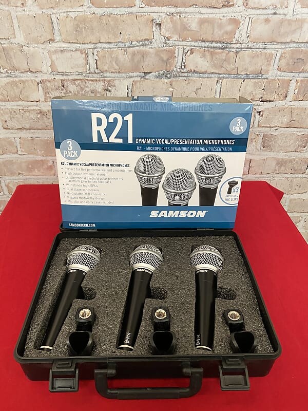 Динамический микрофон Samson R21 Cardioid Dynamic Vocal/Presentation Microphone (3 Pack)
Динамический микрофон Samson R21 Cardioid Dynamic Vocal/Presentation Microphone (3 Pack)