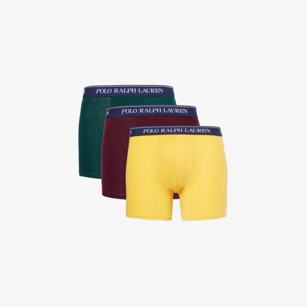 Комплект боксеров из эластичного хлопка с фирменной талией, три штуки Polo Ralph Lauren, мультиколор
Комплект боксеров из эластичного хлопка с фирменной талией, три штуки Polo Ralph Lauren, мультиколор