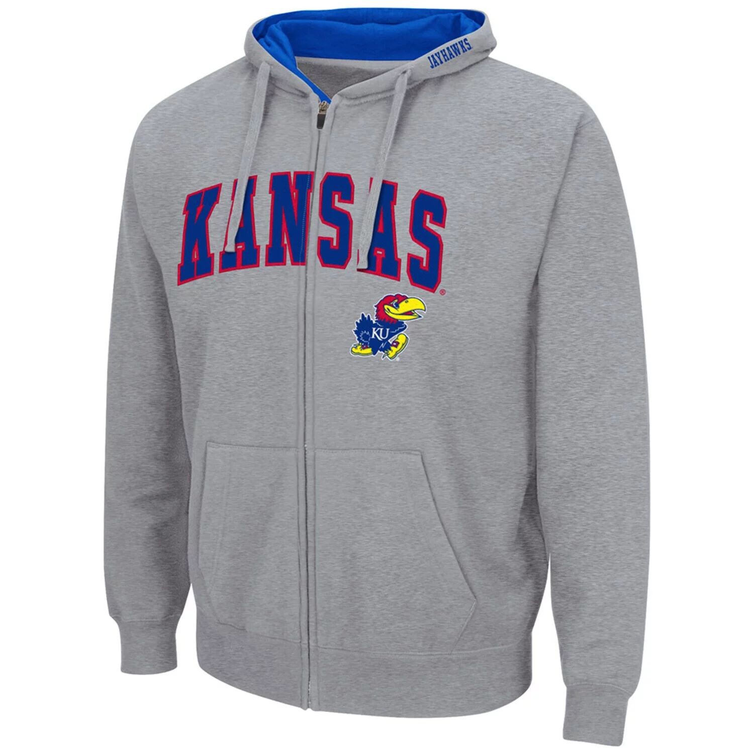 Мужская толстовка с капюшоном на молнии во всю длину Kansas Jayhawks Arch & Logo 3.0 серого цвета с принтом меланхолии Colosseum, Серый
Мужская толстовка с капюшоном на молнии во всю длину Kansas Jayhawks Arch & Logo 3.0 серого цвета с принтом меланхолии Colosseum, Серый