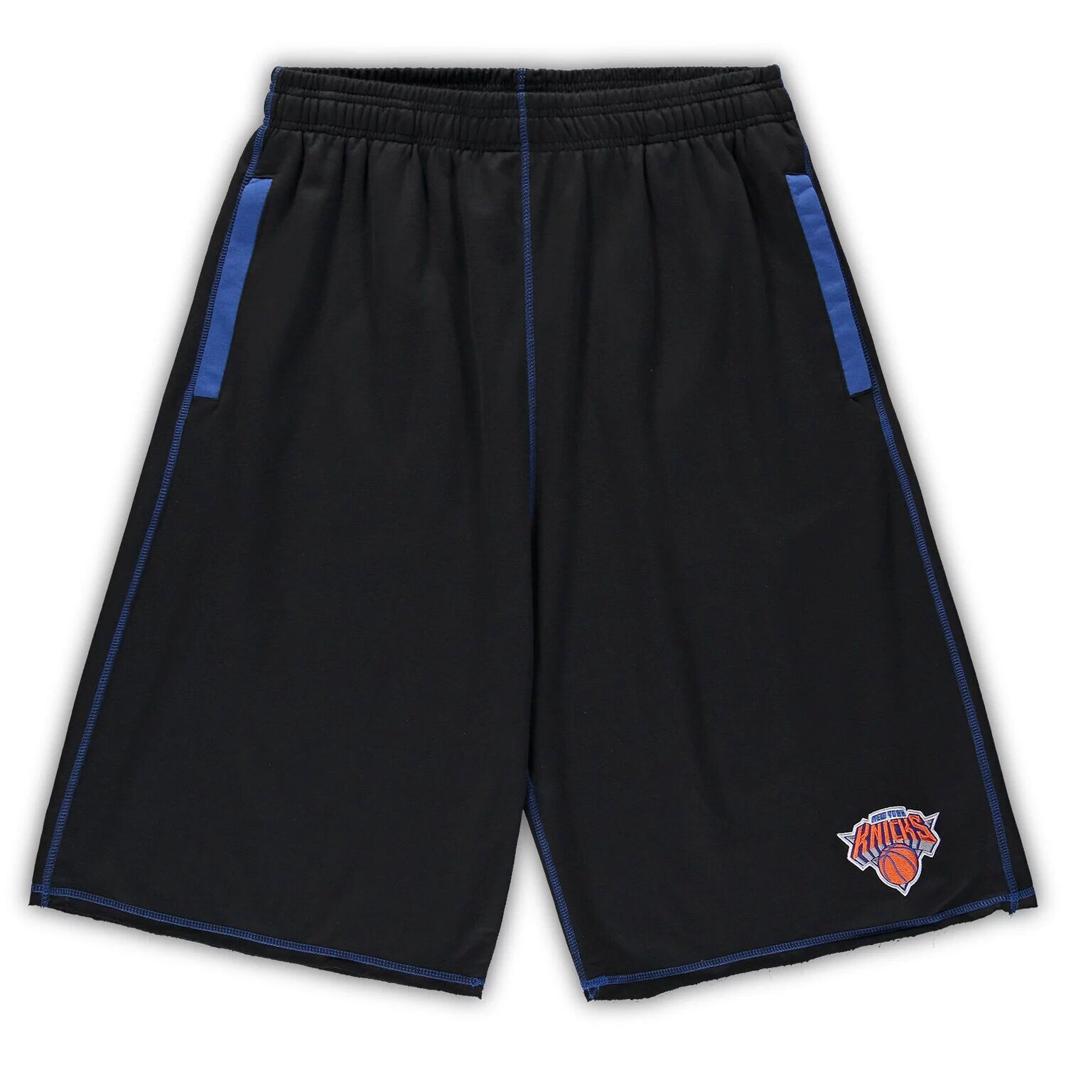 Мужские черные/синие трикотажные шорты New York Knicks Big & Tall с контрастной строчкой
Мужские черные/синие трикотажные шорты New York Knicks Big & Tall с контрастной строчкой