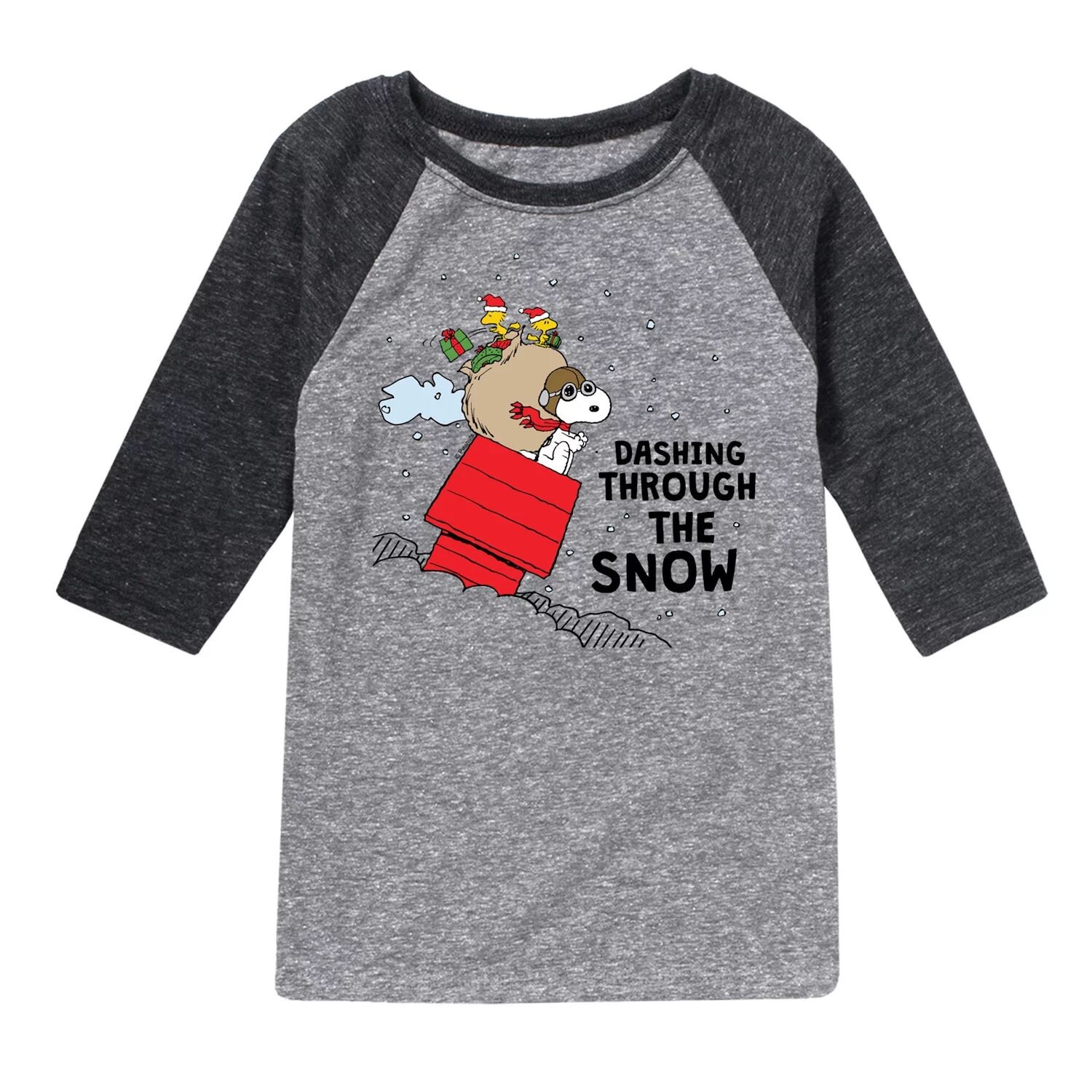 Футболка Peanuts Dashing Snow с рисунком реглан для мальчиков 8–20 лет Licensed Character, серый/черный
Футболка Peanuts Dashing Snow с рисунком реглан для мальчиков 8–20 лет Licensed Character, серый/черный