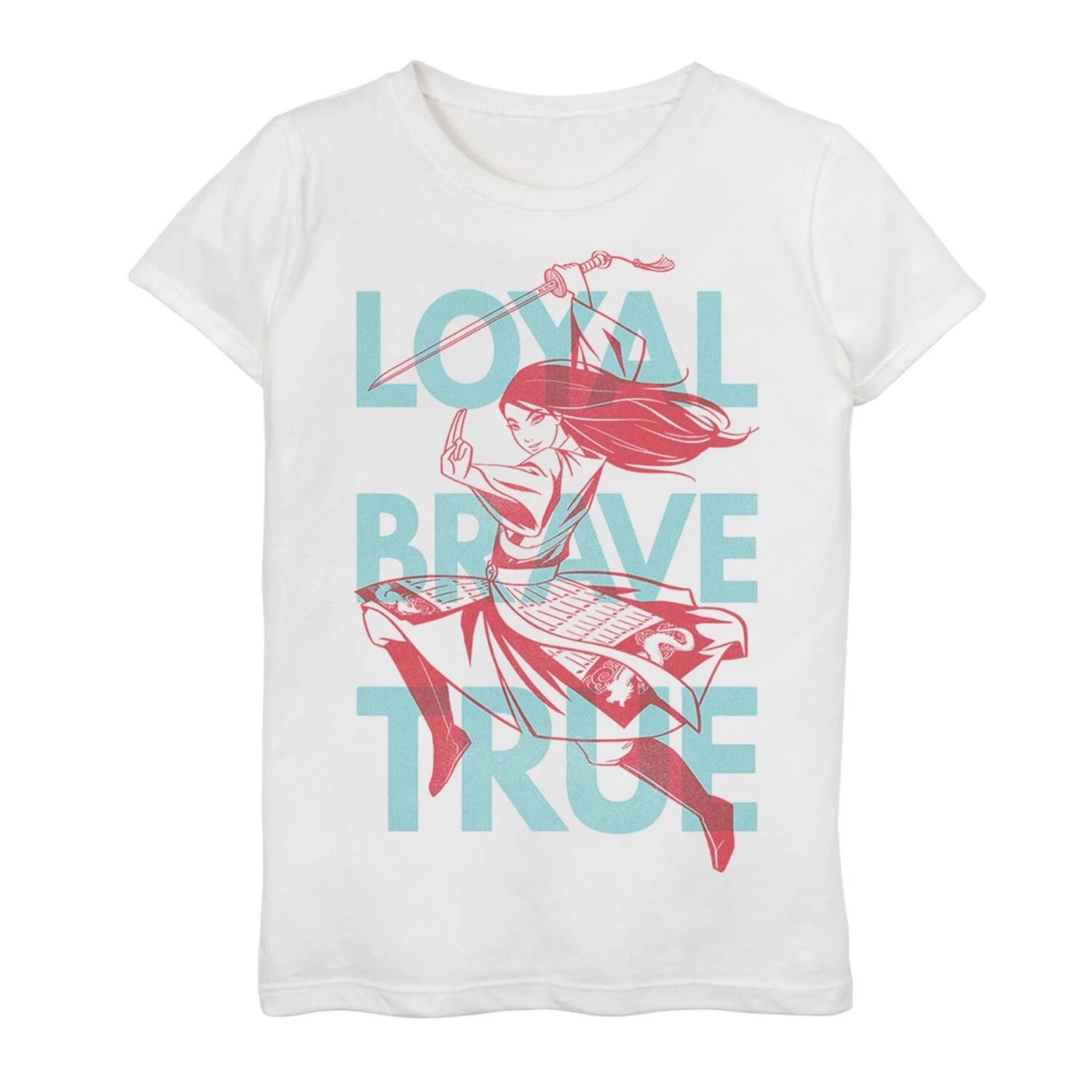 Футболка Disney's Mulan Girls 7–16 Live Action Loyal Brave с графическим наложением текста в формате True Text Disney
Футболка Disney's Mulan Girls 7–16 Live Action Loyal Brave с графическим наложением текста в формате True Text Disney
