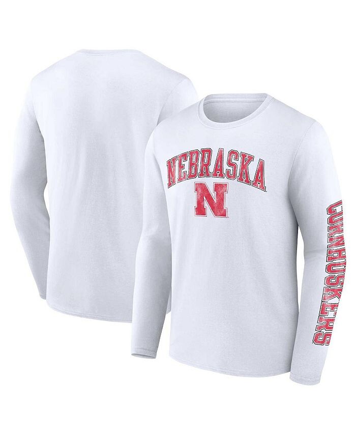 Мужская белая футболка Nebraska Huskers с рваной аркой и логотипом с длинным рукавом Fanatics, белый
Мужская белая футболка Nebraska Huskers с рваной аркой и логотипом с длинным рукавом Fanatics, белый