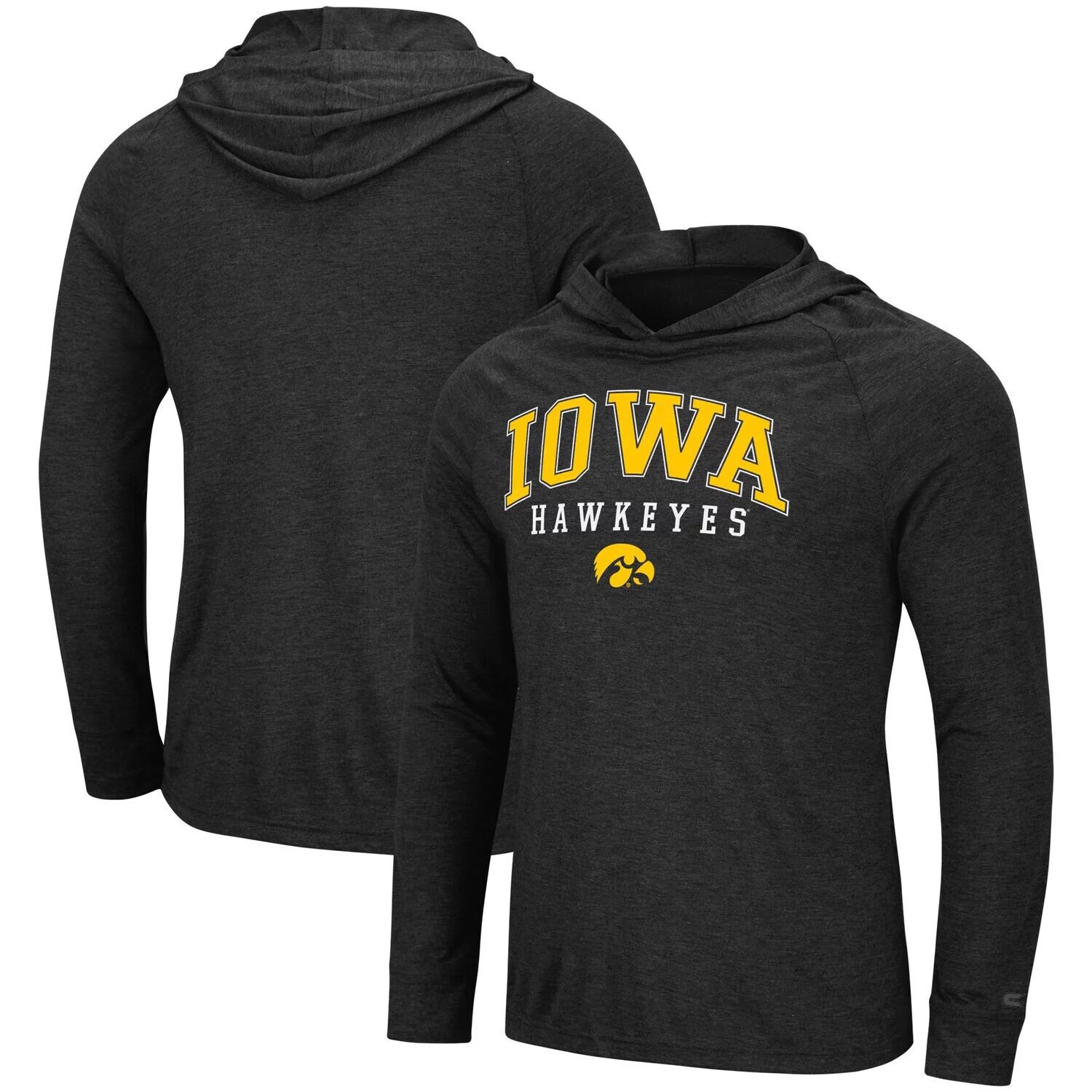 Мужская темно-серая футболка с капюшоном и длинными рукавами Iowa Hawkeyes Campus Colosseum, Серый
Мужская темно-серая футболка с капюшоном и длинными рукавами Iowa Hawkeyes Campus Colosseum, Серый