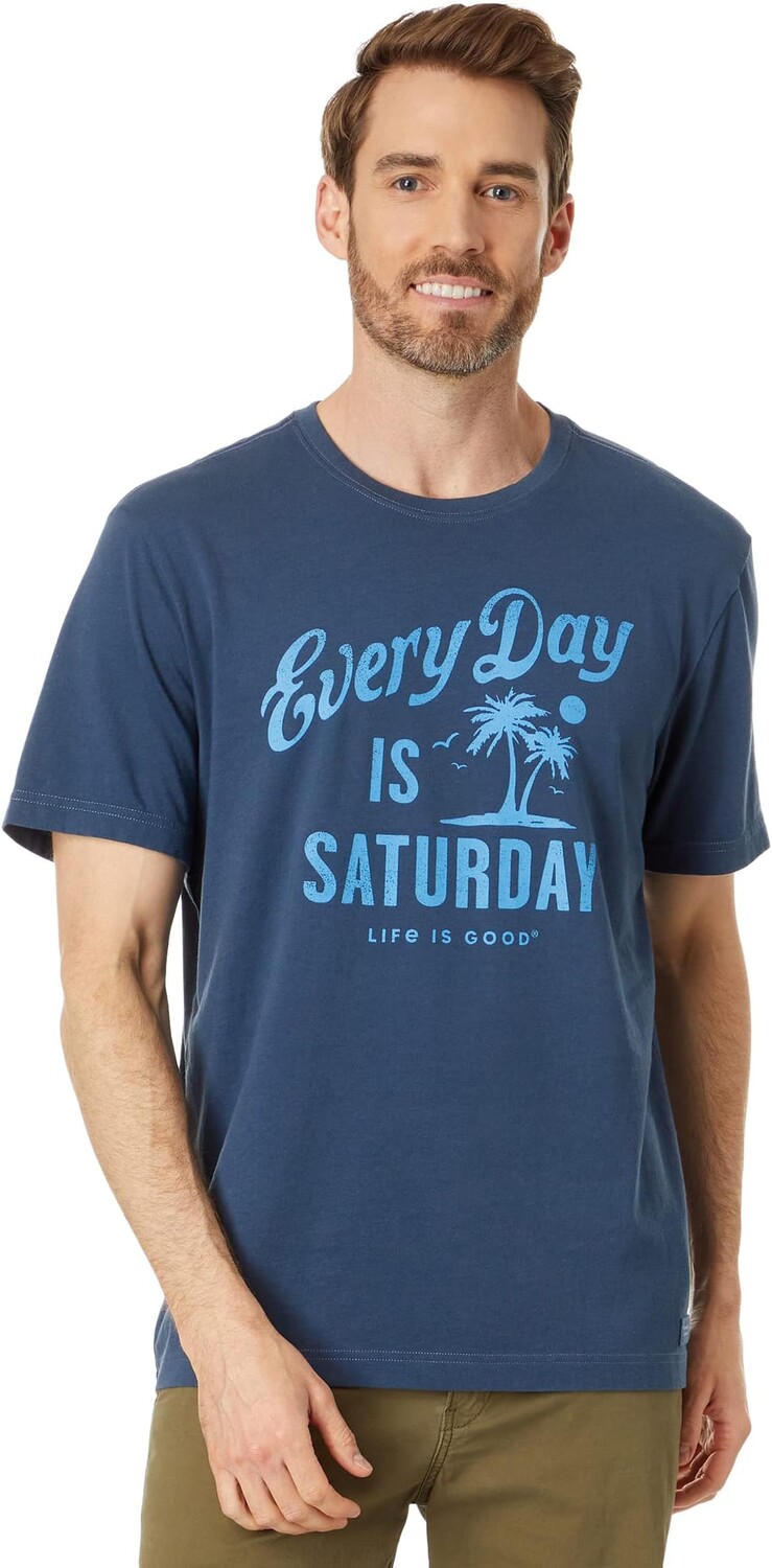 Футболка Every Day Is Saturday Palm с короткими рукавами Crusher Life is Good, цвет Darkest Blue
Футболка Every Day Is Saturday Palm с короткими рукавами Crusher Life is Good, цвет Darkest Blue