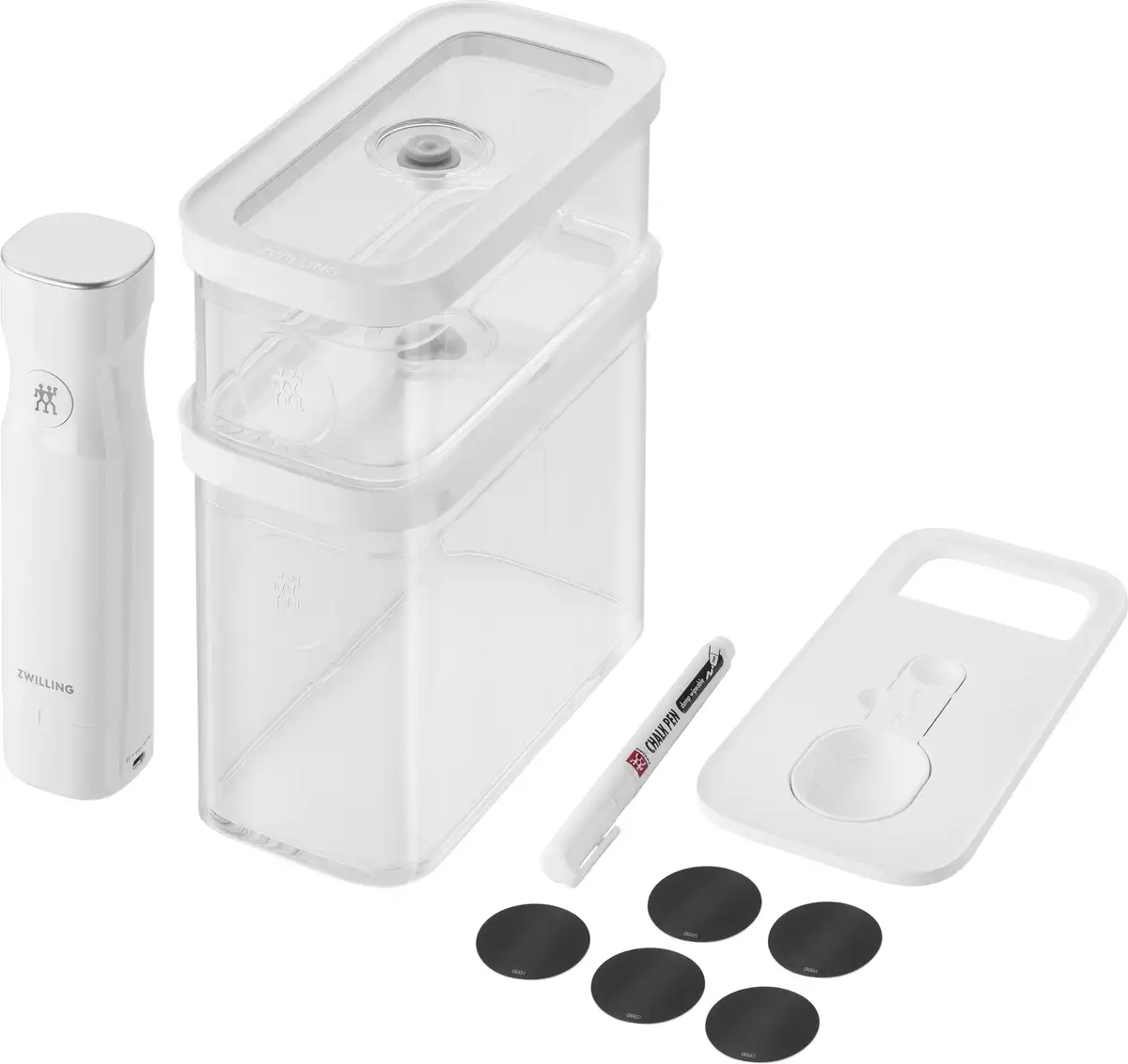 Вакуумный контейнер Zwilling "CUBE", (комплект, 5 шт.), стартовый набор M 22,9х11,6х32,5 см, цвет Transparent-weiß
Вакуумный контейнер Zwilling "CUBE", (комплект, 5 шт.), стартовый набор M 22,9х11,6х32,5 см, цвет Transparent-weiß