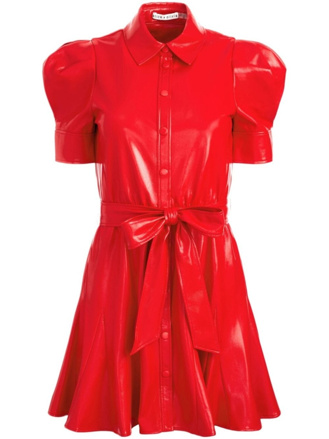 Alice + olivia короткое платье-рубашка Lurlene из искусственной кожи, красный
Alice + olivia короткое платье-рубашка Lurlene из искусственной кожи, красный