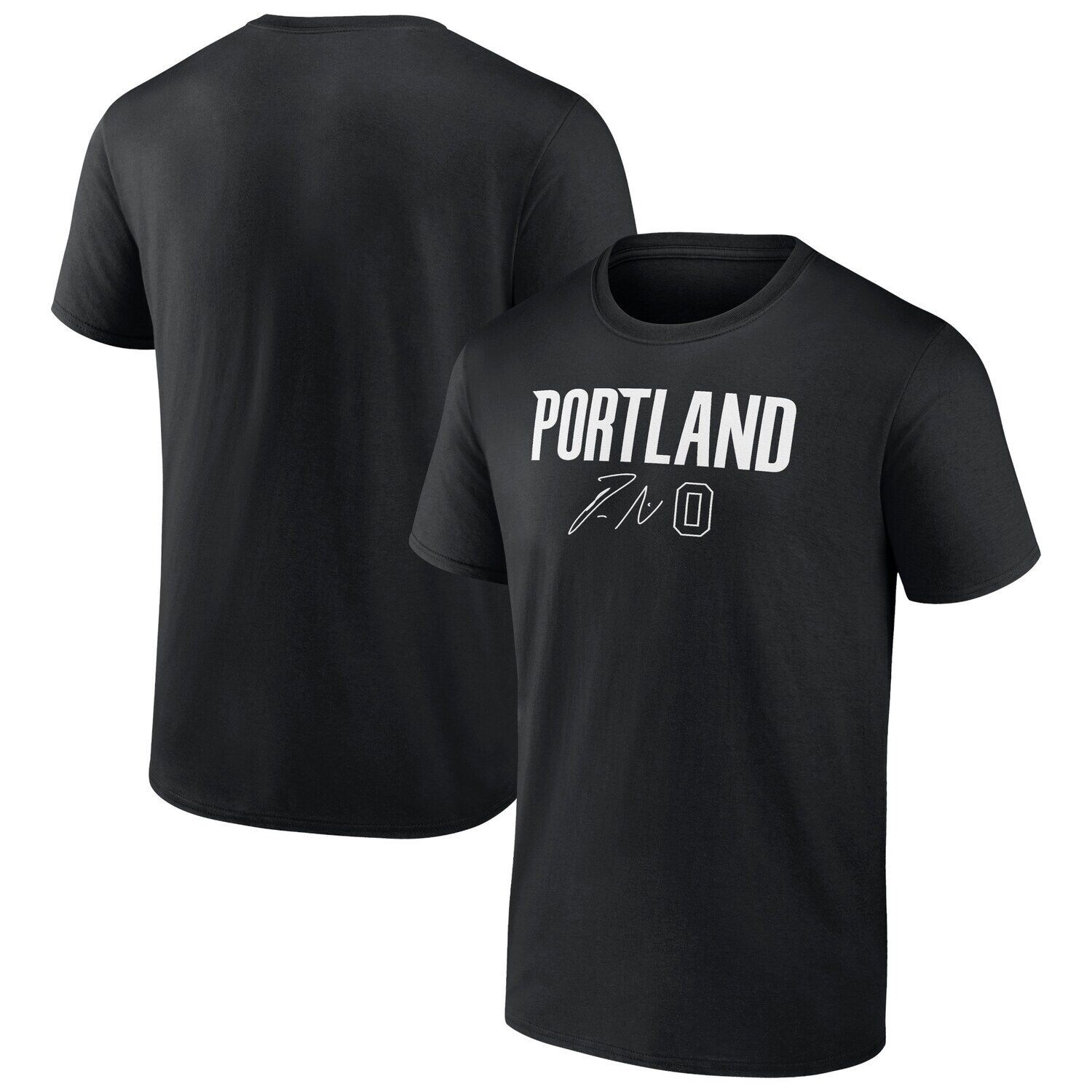 Мужская черная футболка с логотипом Fanatics Damian Lillard Portland Trail Blazers с именем и номером
Мужская черная футболка с логотипом Fanatics Damian Lillard Portland Trail Blazers с именем и номером