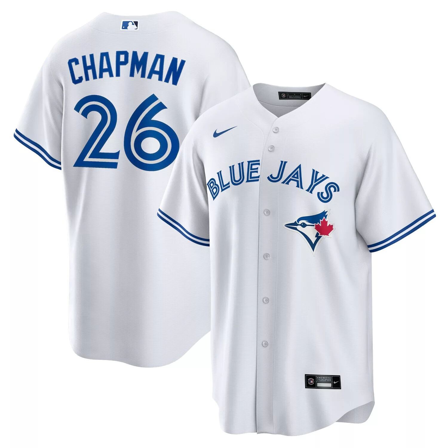 Мужская белая футболка с Мэттом Чепменом Toronto Blue Jays Replica Player Nike, Белый
Мужская белая футболка с Мэттом Чепменом Toronto Blue Jays Replica Player Nike, Белый