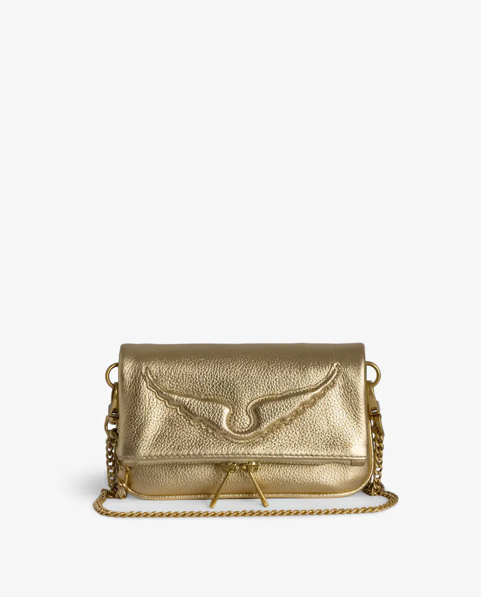 Многопозиционная сумка из золотистой кожи Small Rock Nano Zadig & Voltaire, золотой
Многопозиционная сумка из золотистой кожи Small Rock Nano Zadig & Voltaire, золотой