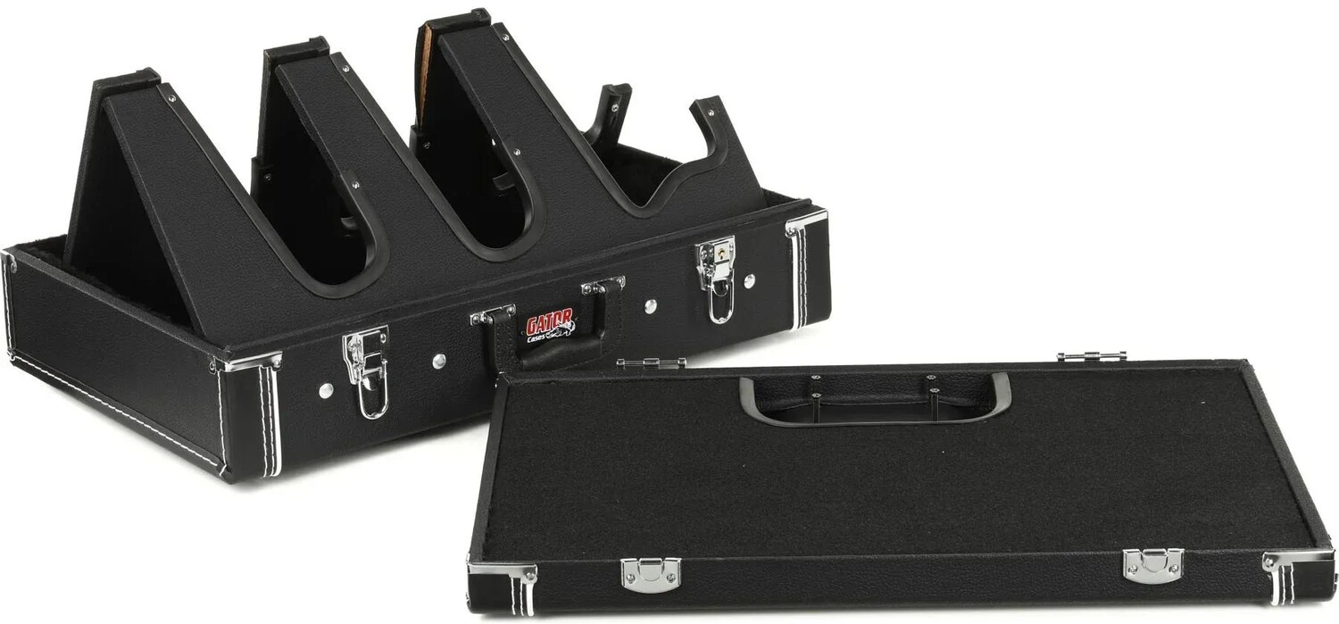Gator Gig-Box Jr. Универсальная педальная панель и подставка на 3 гитары в футляре
Gator Gig-Box Jr. Универсальная педальная панель и подставка на 3 гитары в футляре