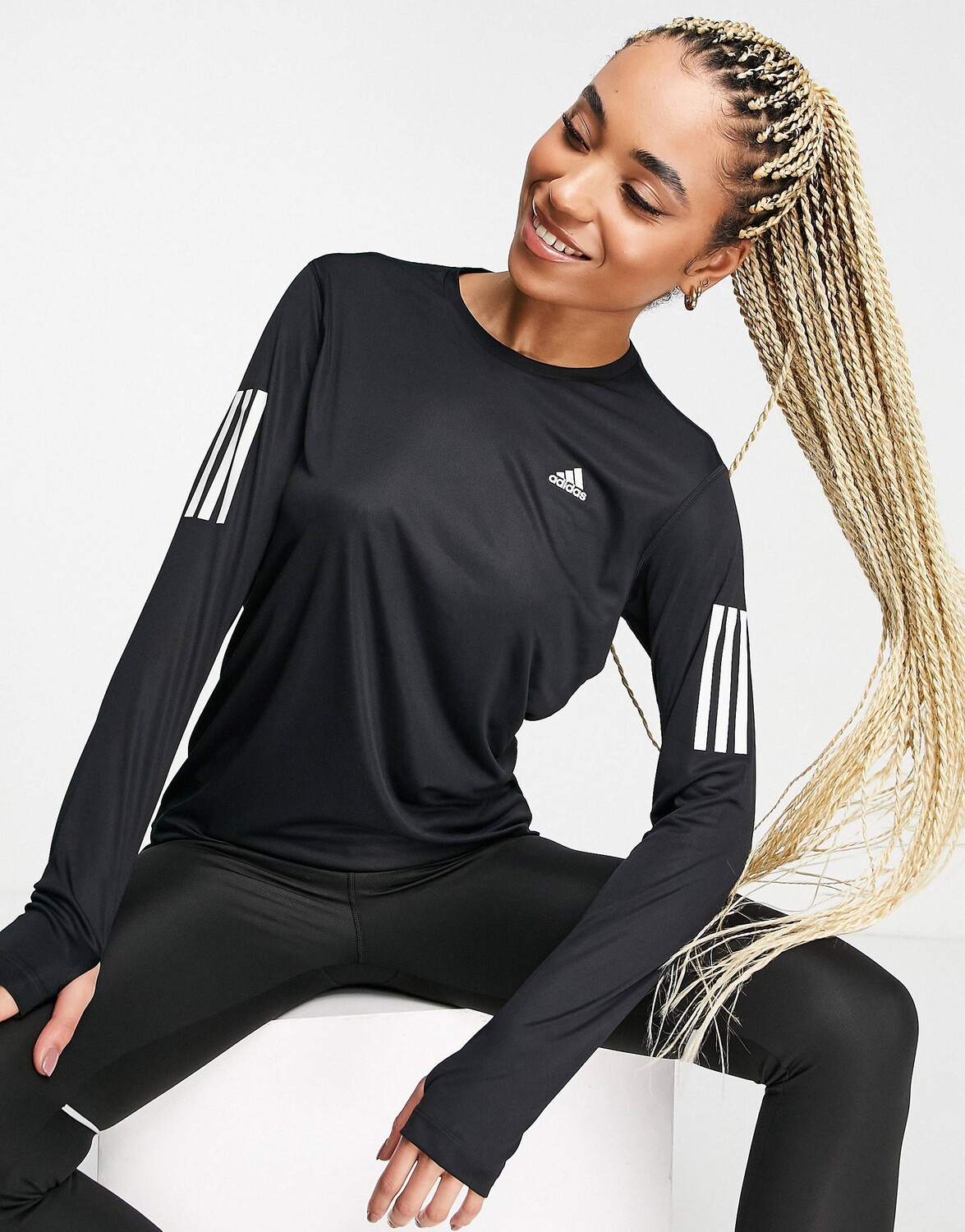 Черная футболка с длинным рукавом adidas Running Own The Run adidas performance, Черный
Черная футболка с длинным рукавом adidas Running Own The Run adidas performance, Черный