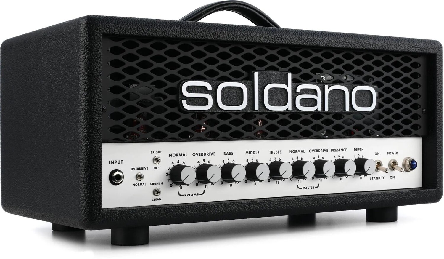 Soldano SLO-30 Super Lead Overdrive 30-ваттная ламповая головка — металлическая решетка
Soldano SLO-30 Super Lead Overdrive 30-ваттная ламповая головка — металлическая решетка