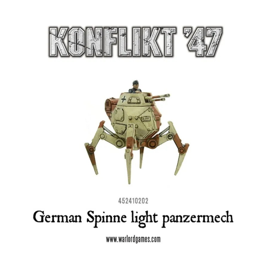 Немецкий легкий танк Spinne, Konflikt '47 - German Army (28mm) (Warlord Games)
Немецкий легкий танк Spinne, Konflikt '47 - German Army (28mm) (Warlord Games)