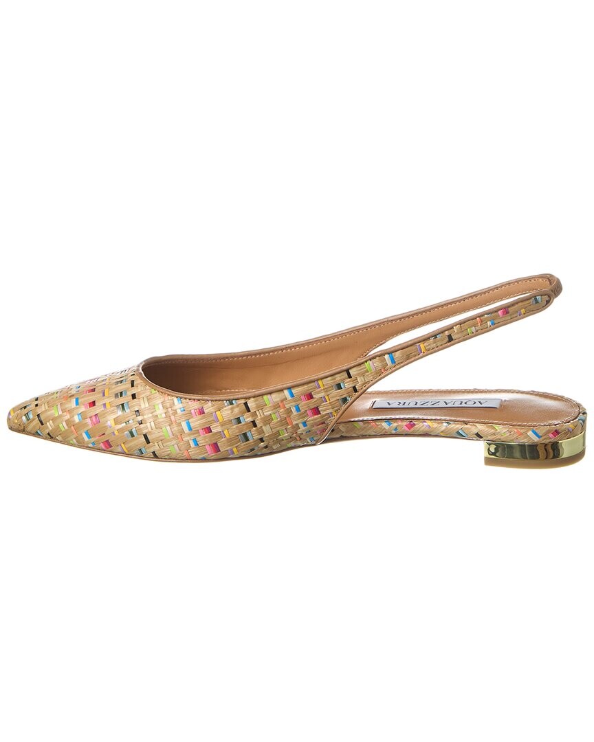 Aquazzura Purist Intrecciato Плоские туфли из ткани и кожи с пяткой на пятке, коричневый
Aquazzura Purist Intrecciato Плоские туфли из ткани и кожи с пяткой на пятке, коричневый