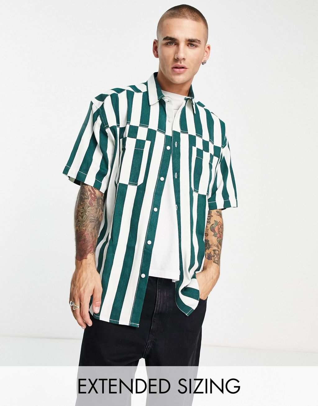 Объемная рубашка в полоску в винтажном стиле 90-х годов ASOS DESIGN из смесового хлопка
Объемная рубашка в полоску в винтажном стиле 90-х годов ASOS DESIGN из смесового хлопка