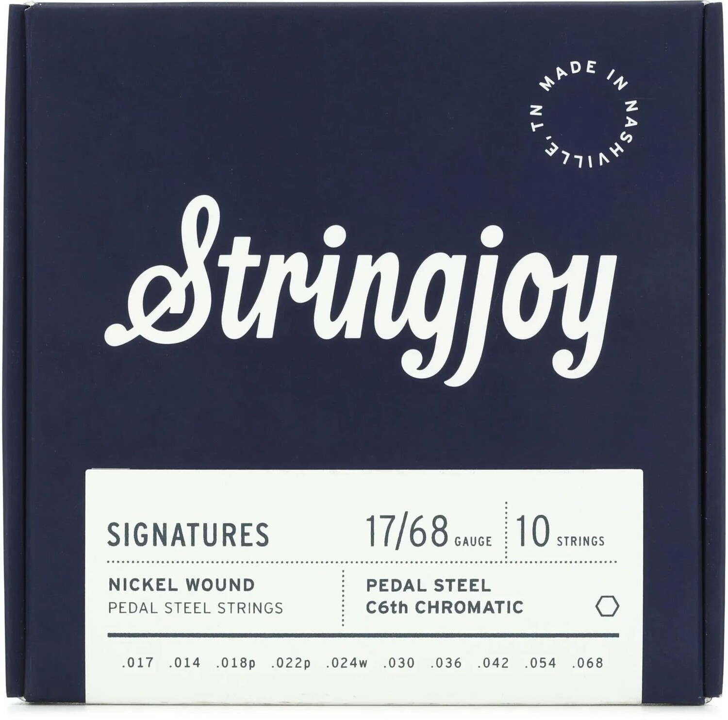 Stringjoy Signatures Гитарные струны C6th из стали с никелевой обмоткой и педалью - (.017 - .068)
Stringjoy Signatures Гитарные струны C6th из стали с никелевой обмоткой и педалью - (.017 - .068)