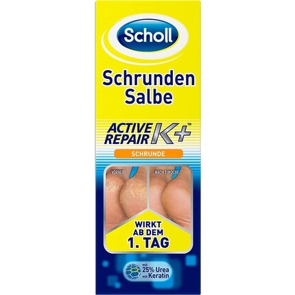 Active Repair K+ Крем для пяток с потрескавшимися пятками с 25% мочевиной и кератином, Scholl
Active Repair K+ Крем для пяток с потрескавшимися пятками с 25% мочевиной и кератином, Scholl