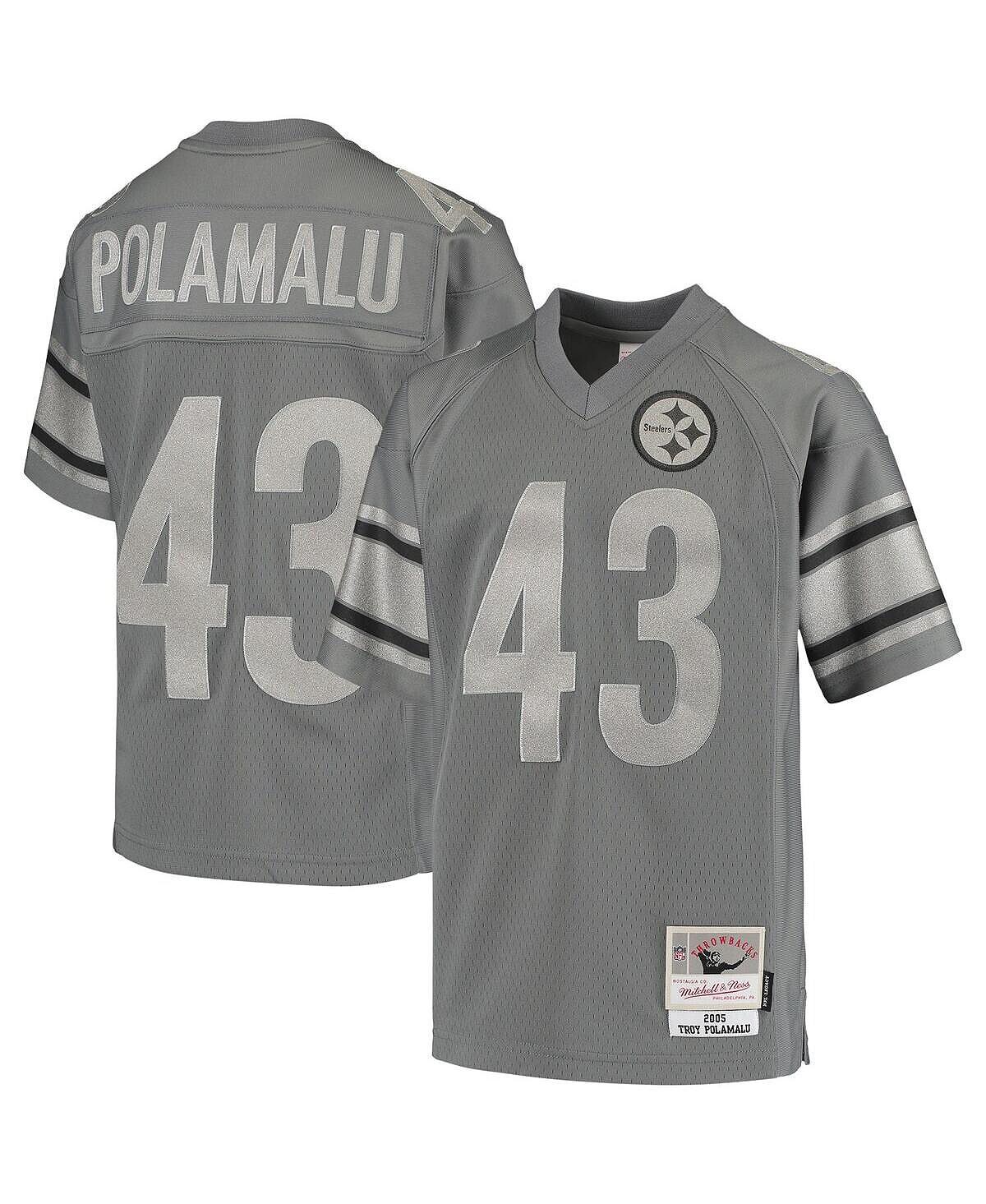 Металлическая копия джерси Big Boys Троя Поламалу Charcoal Pittsburgh Steelers 2005, вышедшего на пенсию игрока Mitchell & Ness
Металлическая копия джерси Big Boys Троя Поламалу Charcoal Pittsburgh Steelers 2005, вышедшего на пенсию игрока Mitchell & Ness