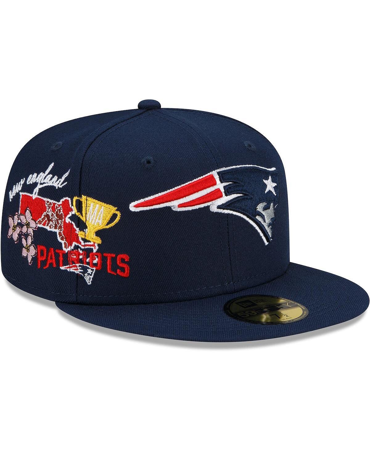 Мужская темно-синяя приталенная шляпа New England Patriots City Cluster 59FIFTY New Era
Мужская темно-синяя приталенная шляпа New England Patriots City Cluster 59FIFTY New Era