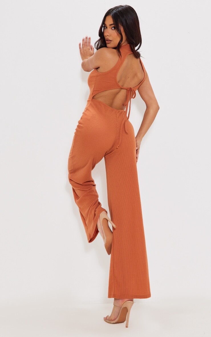 PrettyLittleThing Комбинезон в рубчик ржавого цвета с высоким воротником и завязкой на спине
PrettyLittleThing Комбинезон в рубчик ржавого цвета с высоким воротником и завязкой на спине