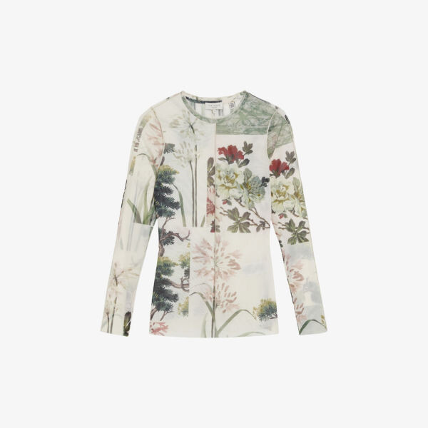 Lareana топ из эластичной сетки с длинными рукавами и цветочным принтом Ted Baker, белый
Lareana топ из эластичной сетки с длинными рукавами и цветочным принтом Ted Baker, белый