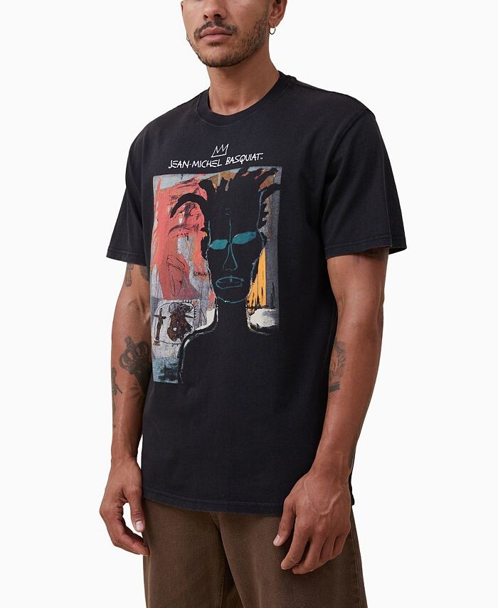 Мужская футболка свободного кроя с круглым вырезом Basquiat COTTON ON, черный
Мужская футболка свободного кроя с круглым вырезом Basquiat COTTON ON, черный