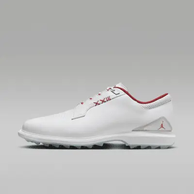 Кроссовки Jordan ADG 5 Golf Shoes (Wide), цвет White/Metallic Silver/Blue Tint/Fire Red
Кроссовки Jordan ADG 5 Golf Shoes (Wide), цвет White/Metallic Silver/Blue Tint/Fire Red