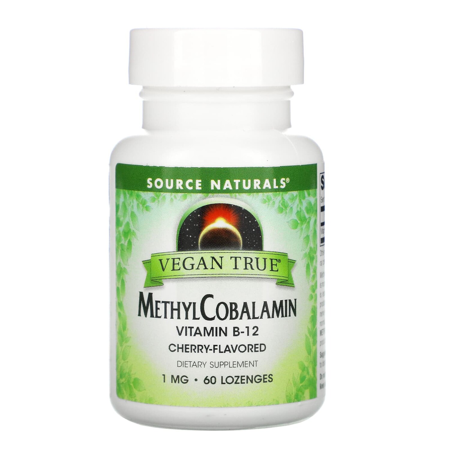 Vegan True, метилкобаламин и витамин B12, вишня, 1 мг, 60 пастилок, Source Naturals
Vegan True, метилкобаламин и витамин B12, вишня, 1 мг, 60 пастилок, Source Naturals