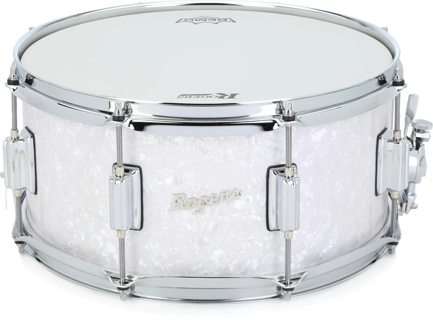 Малый барабан Rogers Drums PowerTone — 6,5 x 14 дюймов, цвет White Marine Pearl
Малый барабан Rogers Drums PowerTone — 6,5 x 14 дюймов, цвет White Marine Pearl